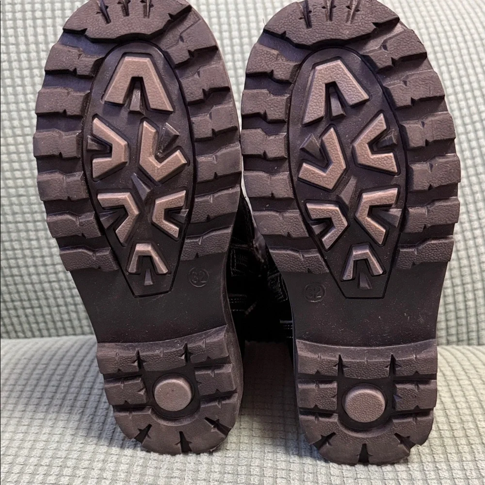 Kids Black and Gray Winter Boots